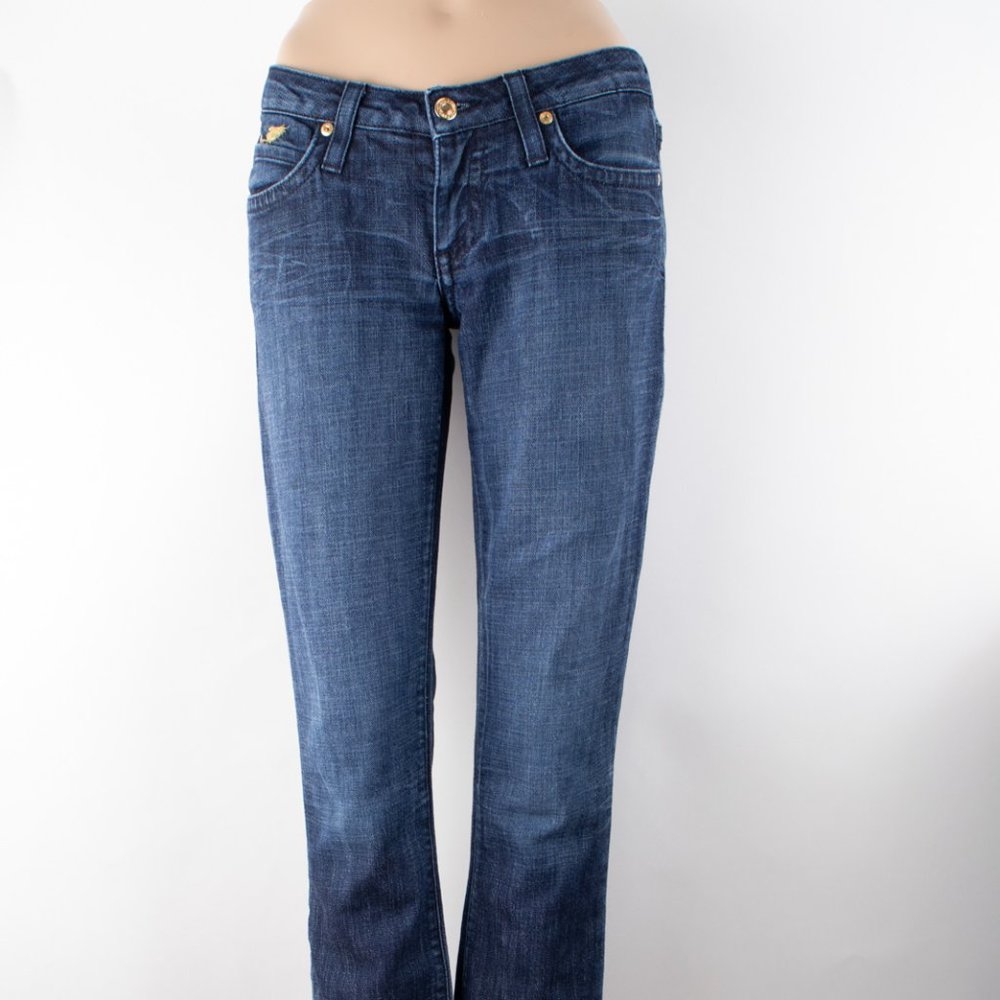 Robin's Jean Skinny 29 (28 X 29) Women's Denim Jeans Raw Hem Gold Embellished